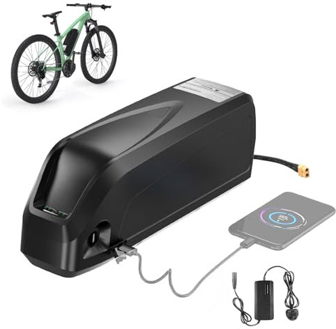Varstrom Ebike Battery for Conversion Kit, 36V 48V 52V Batteries for BAFANG Mid Drive Kit & Wheel Hub Motor Kit, 13Ah 17.5Ah 20Ah Downtube Shark Battery & Rear Rack Battery for Yosepower E-Bike Kit
