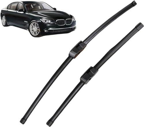 NIVQH Scheibenwischer Für BMW 7 Series F01 F02 F03 F04 2008-2015 26+18, Vorne Hinten Wischer Klingen Set Bürsten Fenster Windschutzscheibe Zubehör
