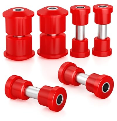 Ezgo RXV Rear Bushing Kit, Golf Cart Rear Leaf Spring and Shackles Polyurethane Bushings and Sleeves for 2008-Up EZGO RXV Electric and Gas, GolfCart Suspension Replace Parts 620160 624030 620161