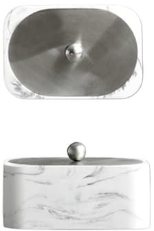 Accessoire Salle De Bain Ensemble d'accessoires de salle de bain, distributeur de savon, pot en coton, gobelet de bain de bouche, gobelet en Imitation marbre, porte-brosse à dents et plateau en marbre