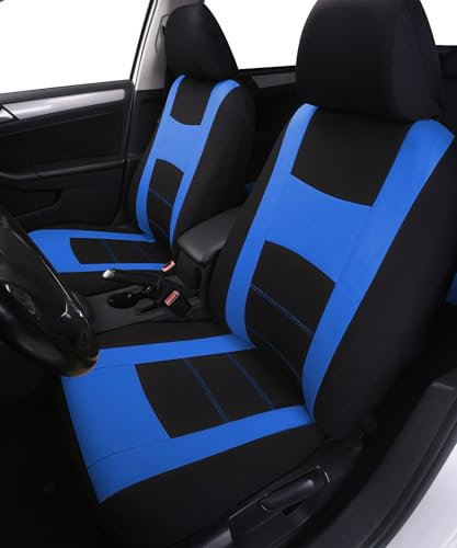 Flaconi Sitzbezüge Set für 5 Sitzer - Auto Schonbezüge Sitzüberzüge, Geeignet für die Meisten Autos und SUVs (Blau)