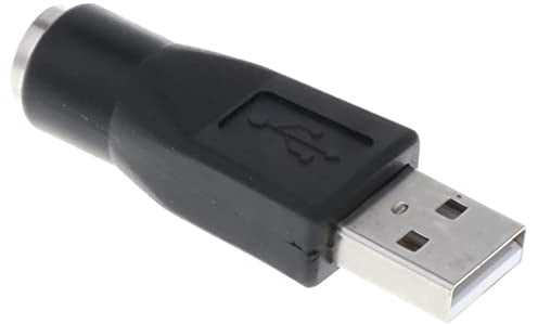 Adattatore convertitore convertitore USB maschio a PS/2 femmina, nero