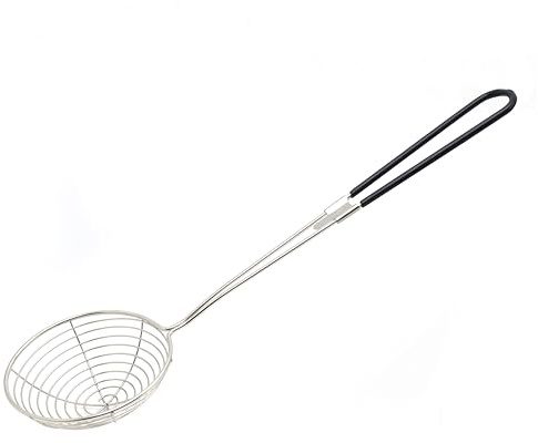 Buckingham Premium Stainless Steel Pea Ladle with Durable Rust Free Design and Silicone Handle (8cm)