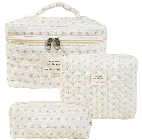 3st Reise Kosmetiktasche, Kosmetiktasche Damen Reise Kulturbeutel Set, Kulturbeutel Damen Kulturtasche Make-up Tasche Aesthetic Makeup Tasche (D)