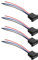 eMagTech Lot de 4 prises micro USB à souder à 4 fils USB A avec fil nu à 4 broches Idéal pour appareils numériques, télécommandes, produits de communication, appareils ménagers