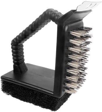 BBQ Grill Brush - Durable Cleaning Tool for Barbecue Grates, Ideal for Maintaining Grills (4 - 3in1 BBQ Brush)