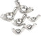 Muttern M3 M4 M5 M6 M8 M10 M12 304 Edelstahl Festziehen Hand Mutter Mutter(10Pieces,M12)