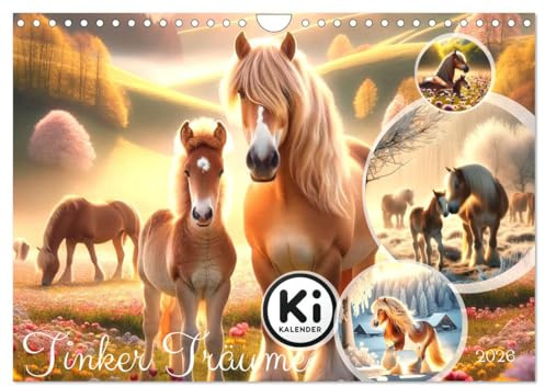 Tinker Träume - Ein Jahr auf zauberhaften Weiden (Wandkalender 2026 DIN A4 quer), CALVENDO Monatskalender: Ein Jahr mit Tinkern in Zauberwelten (CALVENDO Hobbys)
