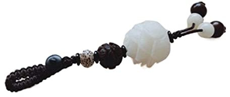 GAOJUNAN Portachiavi, Ciondolo a catena chiave coppia, accessori portachiavi in ​​tessuto coppia intrecciata coppia a catena a catena for auto portachiavi pendente Auto(D)