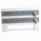 Dispensateur de Films, Portefeuille de Rouleau Cuisine en Papier Mural et Distributeur Films avec Design Lame Coupe pour Feuille d'aluminium, Cling, Serviette Cuisine (Gris blanc)