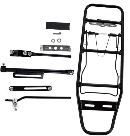 MUELODSIC Porte-Bagages Vélo Arrière Léger Support Pratique pour Sacoches et Bagages Compatible VTT et Vélo de Route