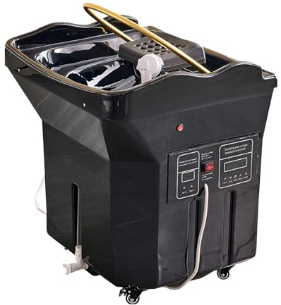 Bac À Shampoing À Circulation d'eau Pro Head Spa Equipment avec Réservoir De 60 L,Circulation d'eau, luminothérapie, Soins Capillaires Tout-en-Un