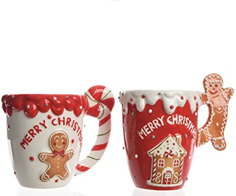 TAZZA MUG MERRY CHRISTMAS 9X13X11CM ACCESSORI CASA CUCINA COLAZIONE