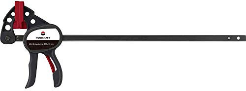 Toolcraft Mini-Einhandzwinge 200 X 35 mm 250 Nm 1574785 Spann-Weite (max.):200 mm Produktabmessung, Länge: 292 mm Ausla
