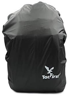 TacFirst Schutzbezug für Rucksäcke [wasserabweisend, schützt vor Regen, Staub, Schmutz und Sonnenlicht erhältlich] (30-40 Liter, Schwarz)