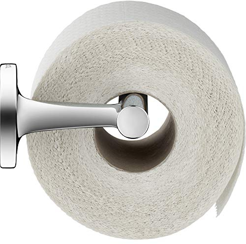 Duravit Papierrollenhalter Starck T, Toilettenpapierhalter ohne Deckel für 1 Rolle, Klopapierhalter Wandmontage, Chrom