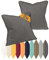 Gözze 2er Pack Kissenhülle Angora Feeling Markenqualität in 10 Farben 1333.2037, anthrazit, ca. 40 x 40 cm