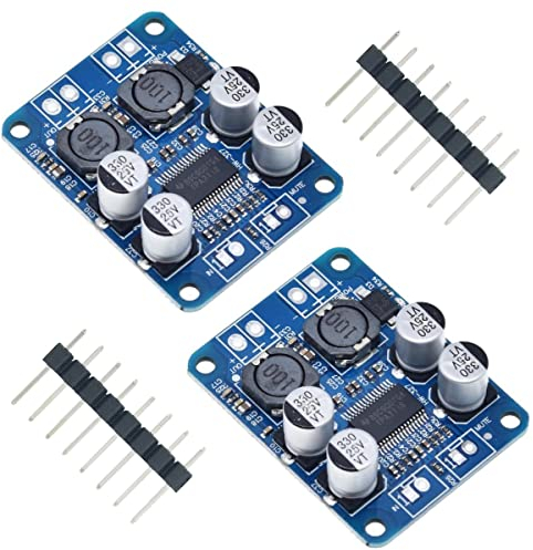 Youmile 2 Pcs DC8-24V TPA3118 PBTL Single Channel Audio Amplifier Board Mono Digtal Stereo AMP Module for Audio System with Pin Header 20 Pin