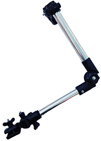 Schirmhalter Regenschirm Halterung Verstellbar,Ausziehbarer Schirmständer Rollator Teleskopisch Schirmständer für Fahrrad/Rollstuhl/Kinderwagen/Angeln/Rollator Rollstuhl Golf Trolleys (Teleskopisch)