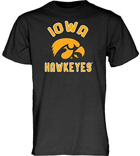 Blue 84 Herren Color T-Shirt Line Up Team-Farbe, Iowa Hawkeyes Schwarz, Large