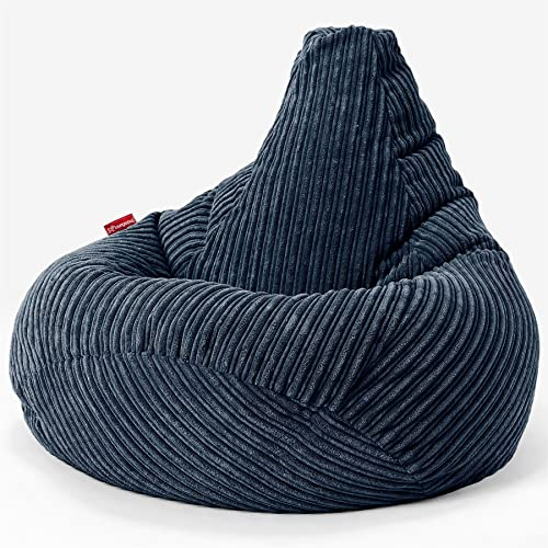 Lounge Pug, Gaming Sitzsack Sessel, Cord Marineblau