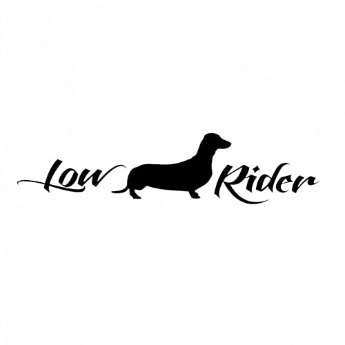 myrockshirt Lowrider süßer Dackel 20 cm Aufkleber Sticker FREIE Farbwahl Autoaufkleber Wandtattoo