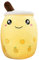 Herbests Bubble Tea Plüschtier, 50CM Boba Kuscheltier Milchtee Teetasse Kissen Gefüllte Plüsch Spielzeug Obst Komfort Geburtstagsgeschenk für Kinder Erwachsene, Ananas, HER00123844