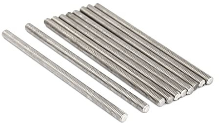 PATIKIL M8 x 150mm 304 Acciaio Inox Completamente Filettato Barre Barra Borchie Fissaggio 10pz