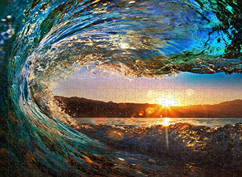 1500 Teile Puzzle Spielzeug Big Wave Sunset Geschenk für die ganze Familie