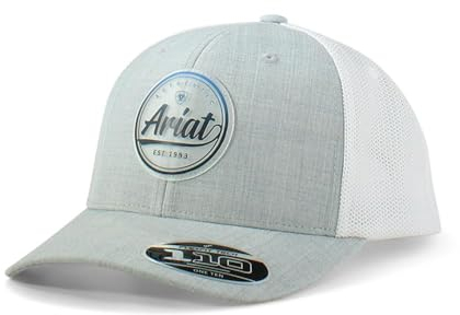ARIAT Rount Patch Trucker Hat, GRAU, Einheitsgr e