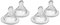 MAM Bottle Nipples Extra Fast Flow Nipple Level 4, for 6+ Months, SkinSoft Silicone Nipples for Baby Bottles, Fits All MAM Bottles, 4 Pack
