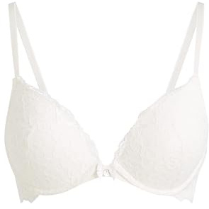 HUNKEMÖLLER Vorgeformter Push-up-Bügel-BH Marine - Snow White - 80D