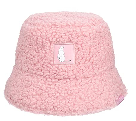 Nordicbuddies Moomintroll's Tail Adult Moomin Teddy Bucket Hat, Pink, One Size fits Most