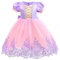 Lito Angels Deguisement Robe Princesse Raiponce Costume pour Enfant Fille Taille 2-3 ans, Violet Rose (étiquette en tissu 100)