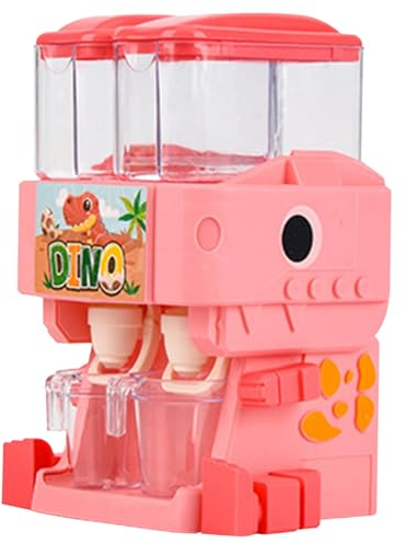 Yililay Wasserspender für Kinder Dinosaurierform Dual Outlet Netter Mini Wasserspender mit Tassen Rotationsarm und Bein Dual Wassertank Kinder Wasserspender, Style2
