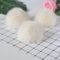 10 Stück 8CM Kunstfell Pompon,Kunstfell Bommel Fellbommel für Mützen Tasche Beanies Taschenanhänger Schlüsselanhänger Fellbommel DIY Fell Pom Poms für Schuhe Schals Anhängern Dekoration -Beige