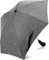 Winload Sombrilla Carrito de Bebé Universal, Irregular Parasol para Protección UV50, Flexible con Soporte para Tubos Redondos y Ovalados, con Abrazadera de Fijación, Diámetro 86 cm, Gris