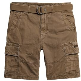 Superdry Herren Schwere Cargo-Shorts Tiefbraun 30