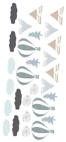 ifundom 1stück Wandtattoo Wolke Luftballon Für Kinderzimmer Abnehmbarer Wandsticker Pastellfarben Selbstklebend Für Kreative Raumgestaltung Und Gemütliche Atmosphäre