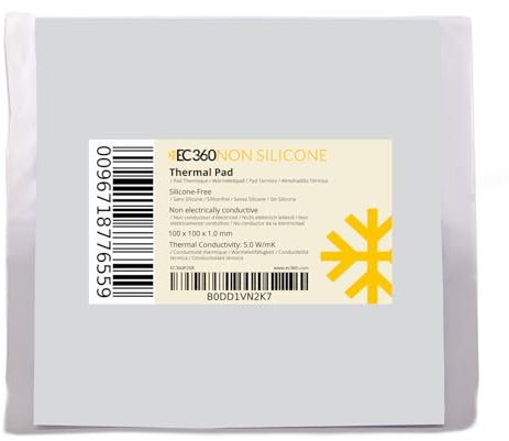 EC360® Non Silicone 5 W/mK Wärmeleitpad (100 x 100 x 1.0 mm)