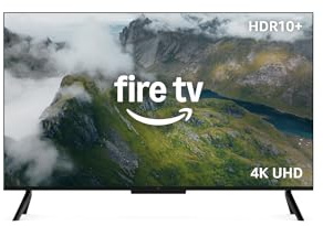 Amazon Ember 55 4-Series with Fire TV (newest model), 4K Ultra HD smart TV with Alexa Remote, HDR10+, fast processor, Dolby Audio, Ambient Experience, free and live TV, find shows faster with Alexa+