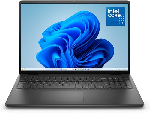 Dell 16 Ordinateur Portable DC16250, 2K, Intel Core 7 150U, Windows 11 Home | 16'' 2K antireflet 300 nits, Intel UHD Graphics, Wi‑Fi 6, Clavier rétroéclairé AZERTY (Chargeur Vendu séparément)