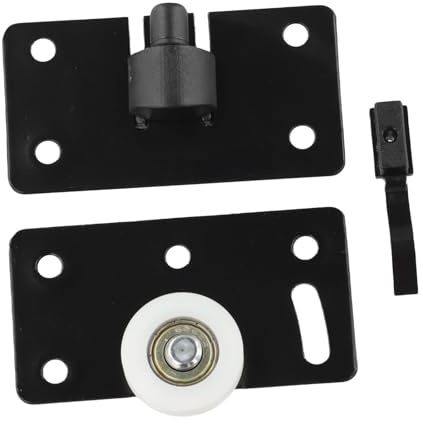 Sliding Door Rollers for Wardrobe and Cupboard, Nylon-Wheel with Iron Axle, 1-Set (Upper + Lower for Runner)