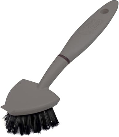 100% Recycled Plastic Pot and Pan Brush, Slate Grey