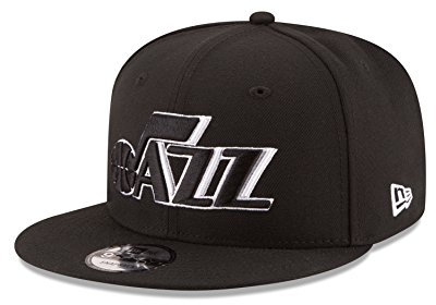 New Era Herren NBA 9FIFTY Black White Snapback Cap Einheitsgröße Schwarz