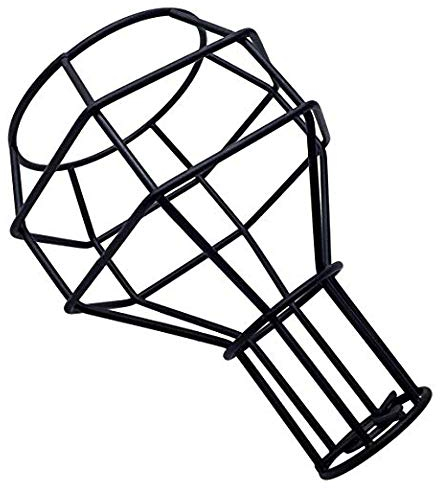 Edison - Lámpara de techo de hierro vintage para jaula, bar, café, pantalla, Rojo, Nest Cage