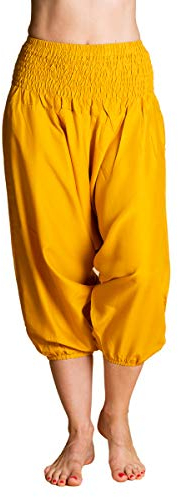 PANASIAM Aladin Pants 3/4, Plain_Gold, M