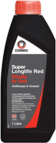 COMMA SLC1L Kühlmittel, sehr Lange Lebensdauer, gebrauchsfertig, Frostschutzmittel, 1 l, Rot