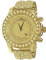 .iced-out. Burnish Full ZIRKONIA Uhr - Gold