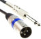 kenable Instrument Cable XLR 3 Pin Plug to 6.35mm Male Mono Jack Plug Cable 6m